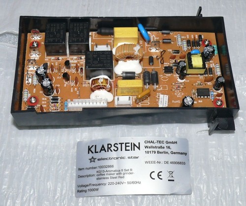 Klarstein 10032866 Ersatz Steuer Platine 238523-B Espresso Kaffeemaschine 230V