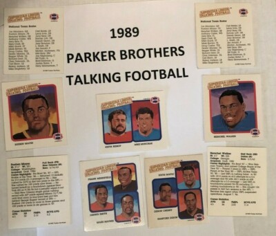 1989 PARKER BROTHERS TALKING FOOTBALL CARDS $4.99 each - Many different