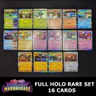 Pokemon TCG Twilight Masquerade - Complete Holo Rare Set - All 16 Cards Bundle