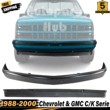 New Front Bumper Primed + Lower Valance For 1988-2000 Chevrolet & GMC C/K Series