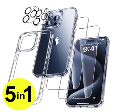 Hülle Für iPhone 17 16 15 14 13 12 Pro Max Kameraschutz Panzerfolie Glas Handy - Bild 1 von 4