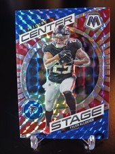 2023 Panini Mosaic Center Stage Blue Mosaic Prizm /99 Tyler Allgeier #CS-TA