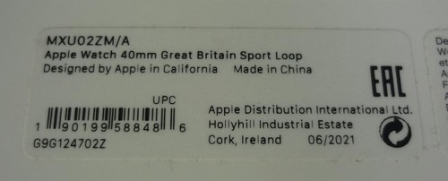 Véritable Apple Montre Nylon Sport Boucle Bracelet Bande 38mm 40mm 41mm - Grande - Photo 4 sur 6