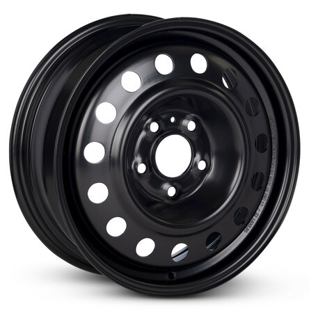 New Wheel For 2008-2013 Kia Forte 16 Inch Black Steel Rim - Picture 2 of 9