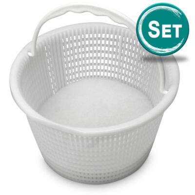 PureFlow SET Filtereinsatz inkl. Astral 17.5 Skimmerkorb  für Pool + Schwimmbad