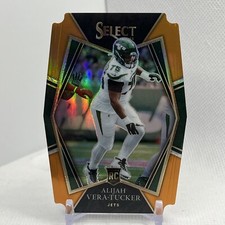 2021 Select Premier Level Orange Prizm Die-Cut /249 Alijah Vera-Tucker Rookie RC