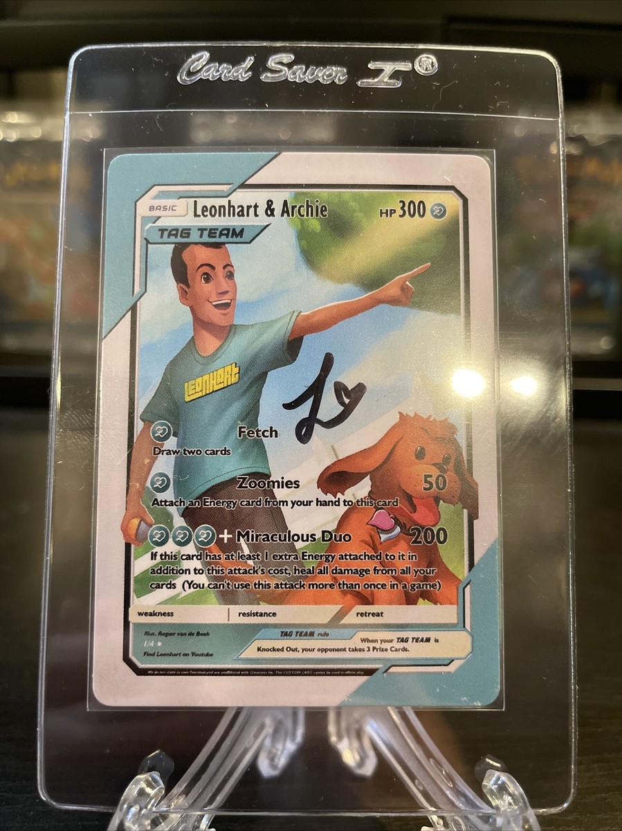 Leonhart Signed Autograph - Pokemon
