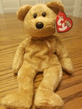 Ty Beanie Baby Cashew Plush Teddy Bearl Retired with Tag 2000