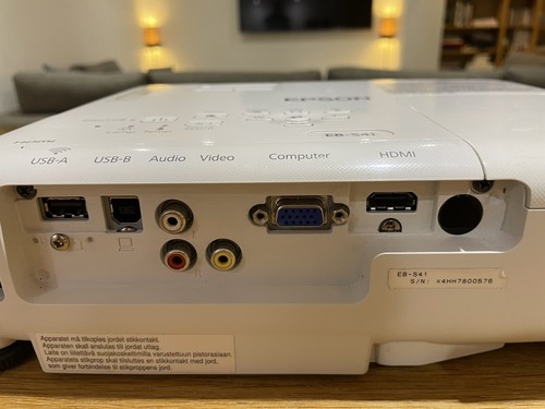 Proyector de cine en casa Epson EB-S41 HDMI 3.300 lúmenes SVGA usado portátil VGA - Imagen 6 de 24