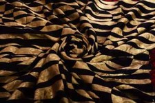 À Pois Imprimé Vintage Sari Indien Soie Beige Tissu Femme Utilisé Sari Robe