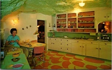 Postcard Kitchen World Famous Hole N The Rock Home 15 Miles South of Moab, Utah