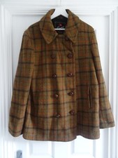 Gloverall Coat Harris Tweed Size Medium