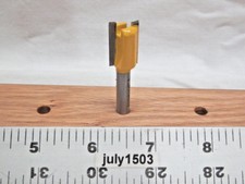 (1) NEW  Yonico 1/2" D Hinge Mortising Carbide Tipped Router Bit Straight y2