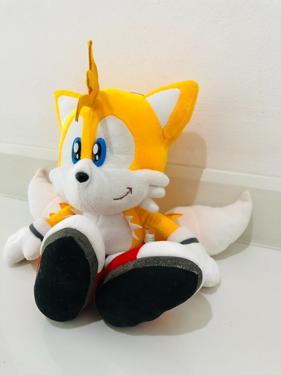 Sonic Adventure 2 SHADOW the Hedgehog SEGA Japan 2001 Plush Doll 15 TAG SA2