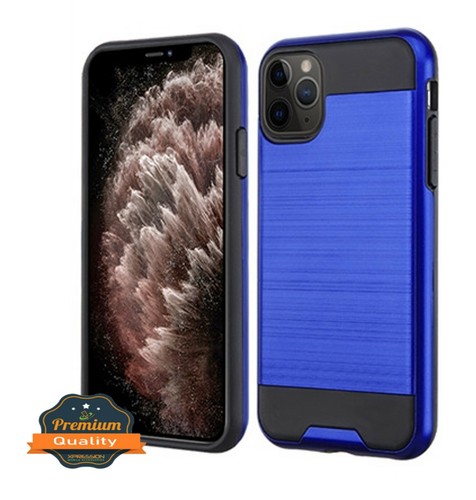 For iPhone 11 /Pro /Max Hybrid Armor Brushed Rubber Rugged Protective Case Cover - Picture 17 of 31