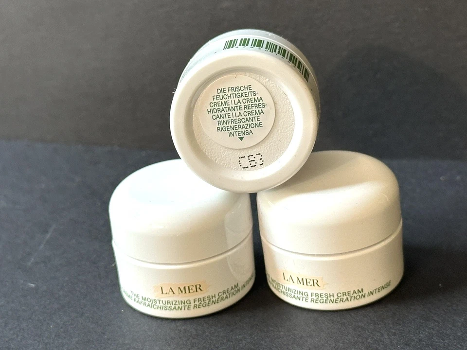3 X La Mer Moisturizing Fresh cream 0.12 oz/3.5 ml fresh cool gel new edition - image 3 of 3