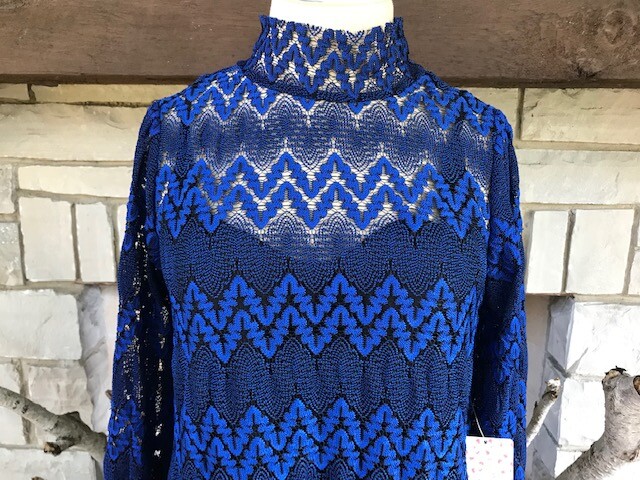 Free People Simone Mock Neck Lace Mini Dress - Size Small $128 NWT | eBay
