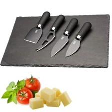 Slate Cheese Board and Knife Set