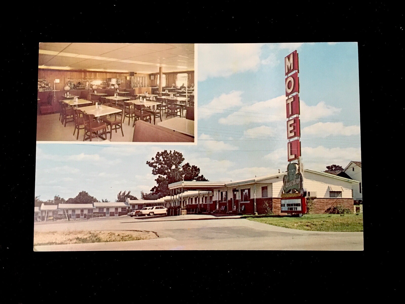 c1960’s U.S. Hwy 66, Clover Leaf Motel, Lebanon, Missouri Vintage