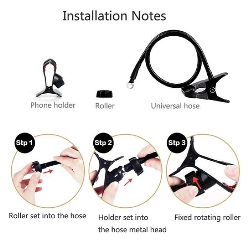 pour Tecno Pop 5 Air (2021) Support à Bras Long Métal Flexible Pince pour Tél... - Photo 5 sur 6