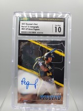 2021 Bowmans Best Baseball Best of '21 Liover Peguero Rookie Autograph CSG 10