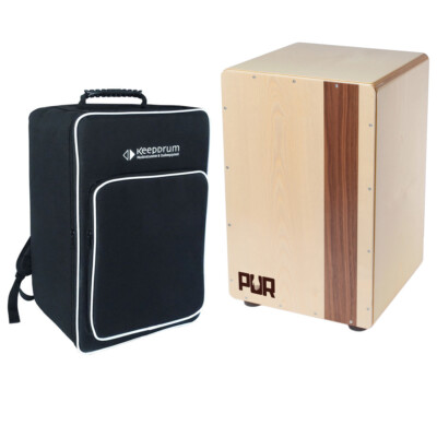 PUR Cajon Compact QS Nuss + Tasche