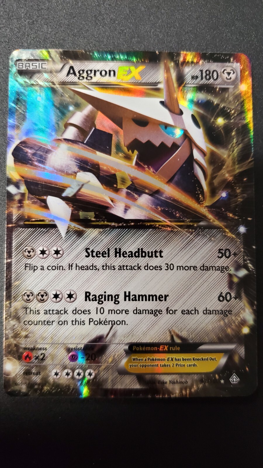 Aggron EX 93/160 NM Pokémon Primal Clash Series