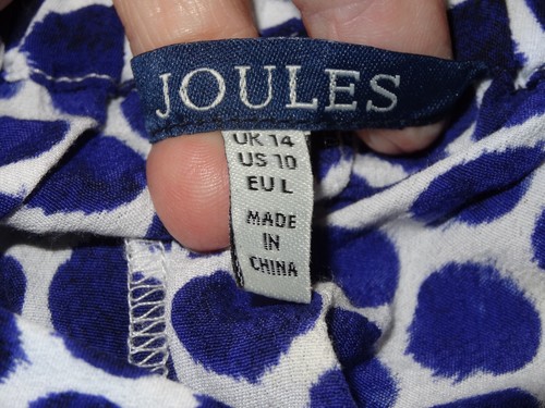 Joules ladies Blue & White trousers size 14 waist size 36-40" - 第 5/5 張圖片