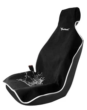 Car Seat Cover Towel, Waterproof Terry Cloth Car Seat Cover Front-1pc Black