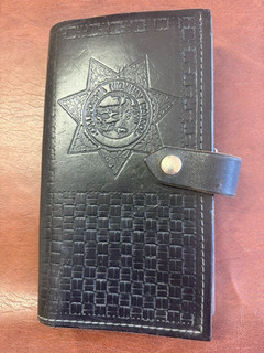Authentic CHP California Highway Patrol Leather ticket citation book