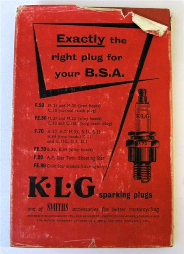 BSA 1931-1953 Pearsons Motorcycle Maintenance Handbook 1955 6th Edition - Picture 8 of 8