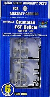Trumpeter Grumman F6F Hellcat Aircraft Fleet (6) - Plastic Model Airplane Kit