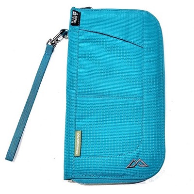 Kathmandu Large Departure RFIDtech Passport Travel Document Wallet Teal 10''x5.5''