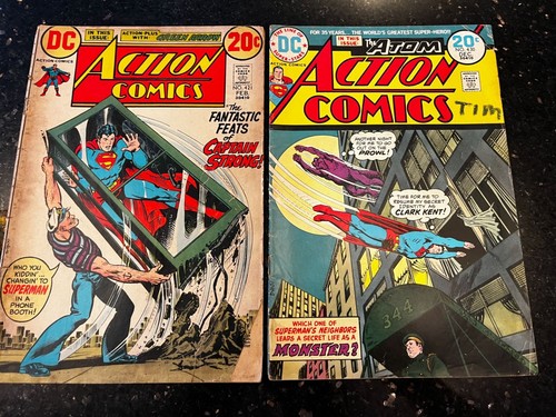1973 DC Action Comics Vol. 1 # 430 #421 Superman & 1st Captain Horatio Strong