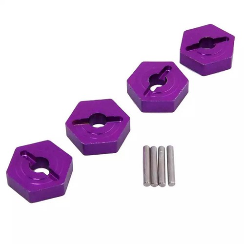 4* Purple Metal Wheel Hex Hubs For Traxxas E-Revo Slash 4WD VXL 1/16 RC Car - Picture 4 of 4