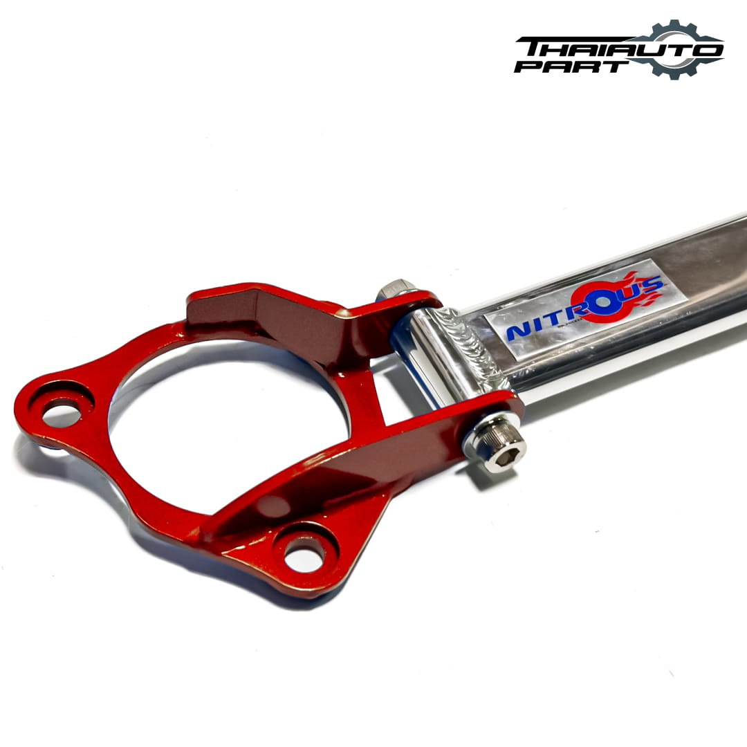 AOXOMS Red Front Lower H-Brace Bar For 2006-2011 Honda Civic 2/4DR – FG1 FG2 FA1 FA5