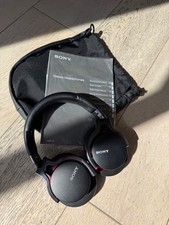 Genuine SONY MDR-1R Wired Headphones Black/Red, with original bag and manual.