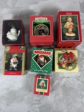 Vintage Hallmark (Various) Christmas Ornament Lot of 7