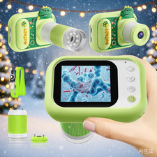 Microscope for Kids Handheld Mini 1000X Digital with 2.4 Screen 1080P Gifts