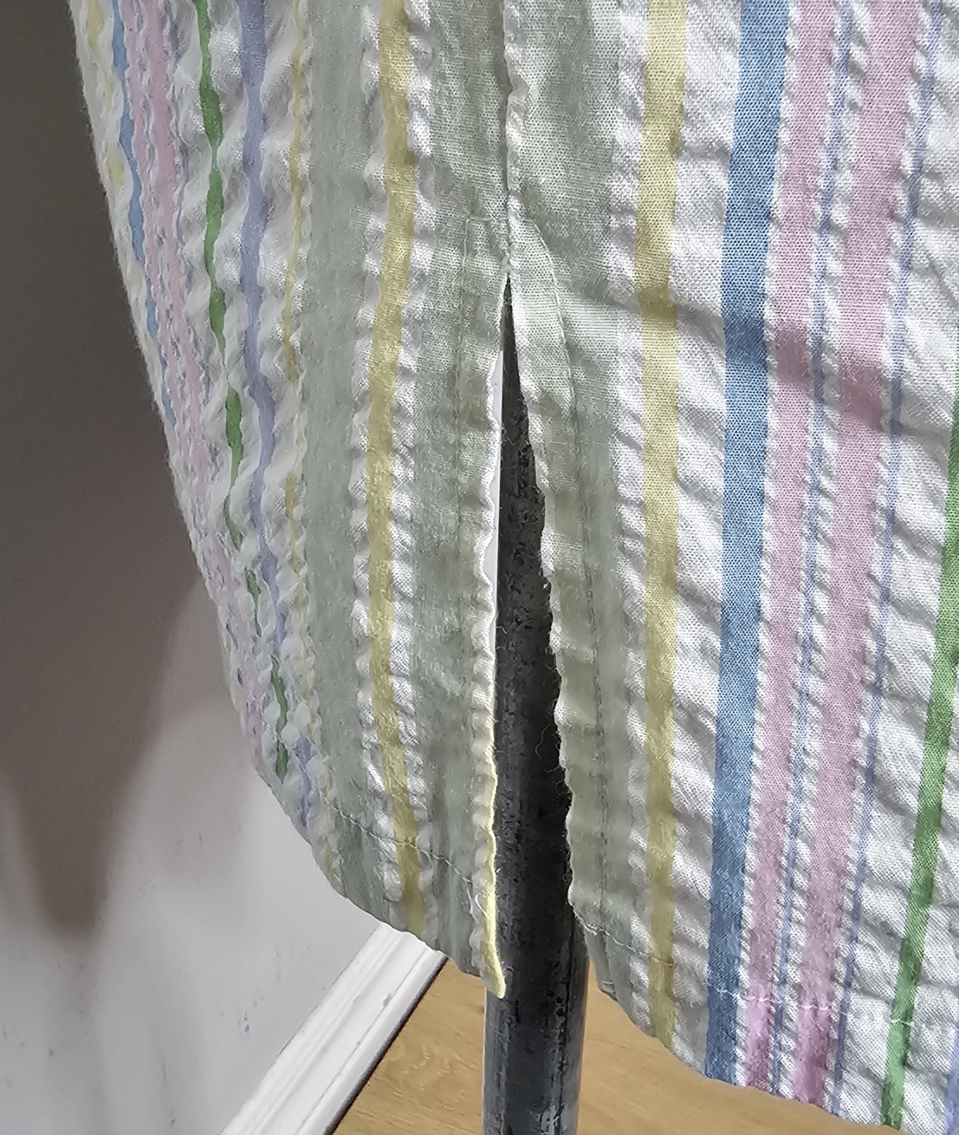 Vintage Pastel Striped Housedress - image 5
