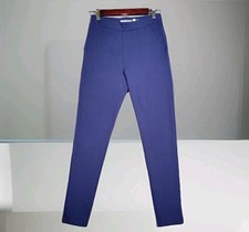 BETABRAND Pants Women's Small Petite Skinny Blue Dress Yoga Comfortable Work