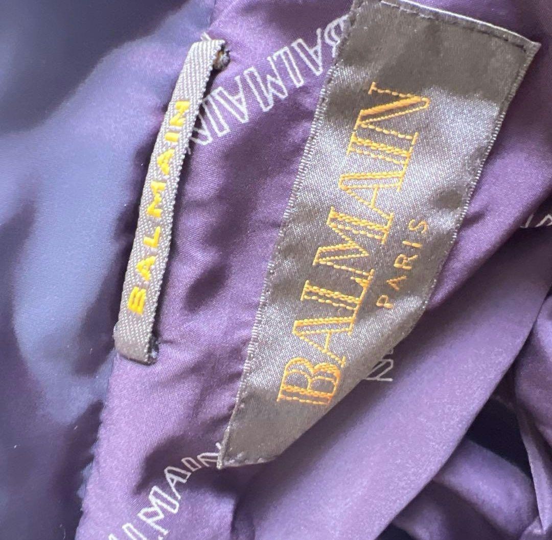 BALMAIN / Down Coat / Excellent Condition / Purpl… - image 4