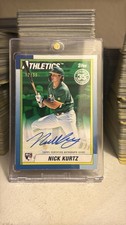 Topps 2025 Update Nick Kurtz Athletics Rookie Autograph /99 1990 Insert #90AU-NK