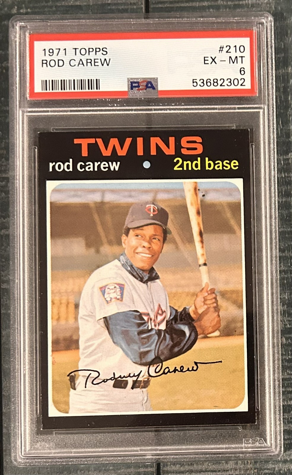 1971 Topps #210 ROD CAREW PSA 6 Twins/Angels Baseball HOF