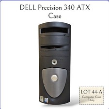 Lot 44A Dell Precision 340 ATX Case with Cables & Original Motherboard