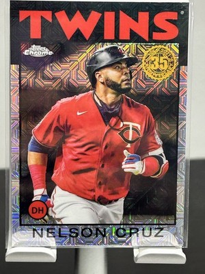 2021 Topps Update - 1986 Topps Chrome - #86C-30 - Nelson Cruz - Minnesota Twins