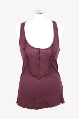 Jack Wills Damen Oberteil Gr. 36 (UK 10) Bordeaux NEU Bluse Blouse Top Ärmellos