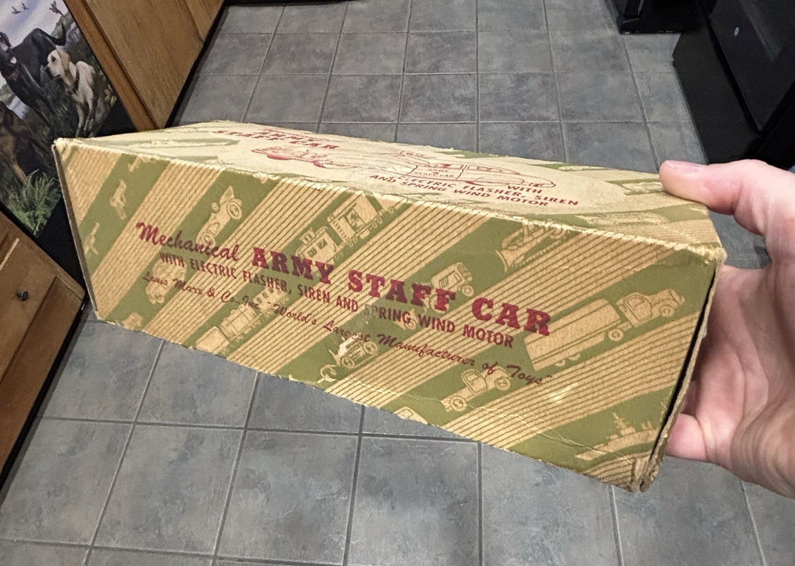 ORIGINAL MARX U.S. ARMY STAFF CAR WIND-UP BOX WITH DIRECTIONS | eBay