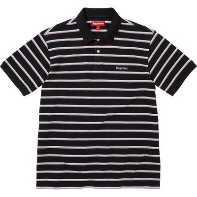 トップス Supreme Washed Stripe Polo Navy Supreme Washed Stripe Polo Black White Navy 3colors 26SS | eBay