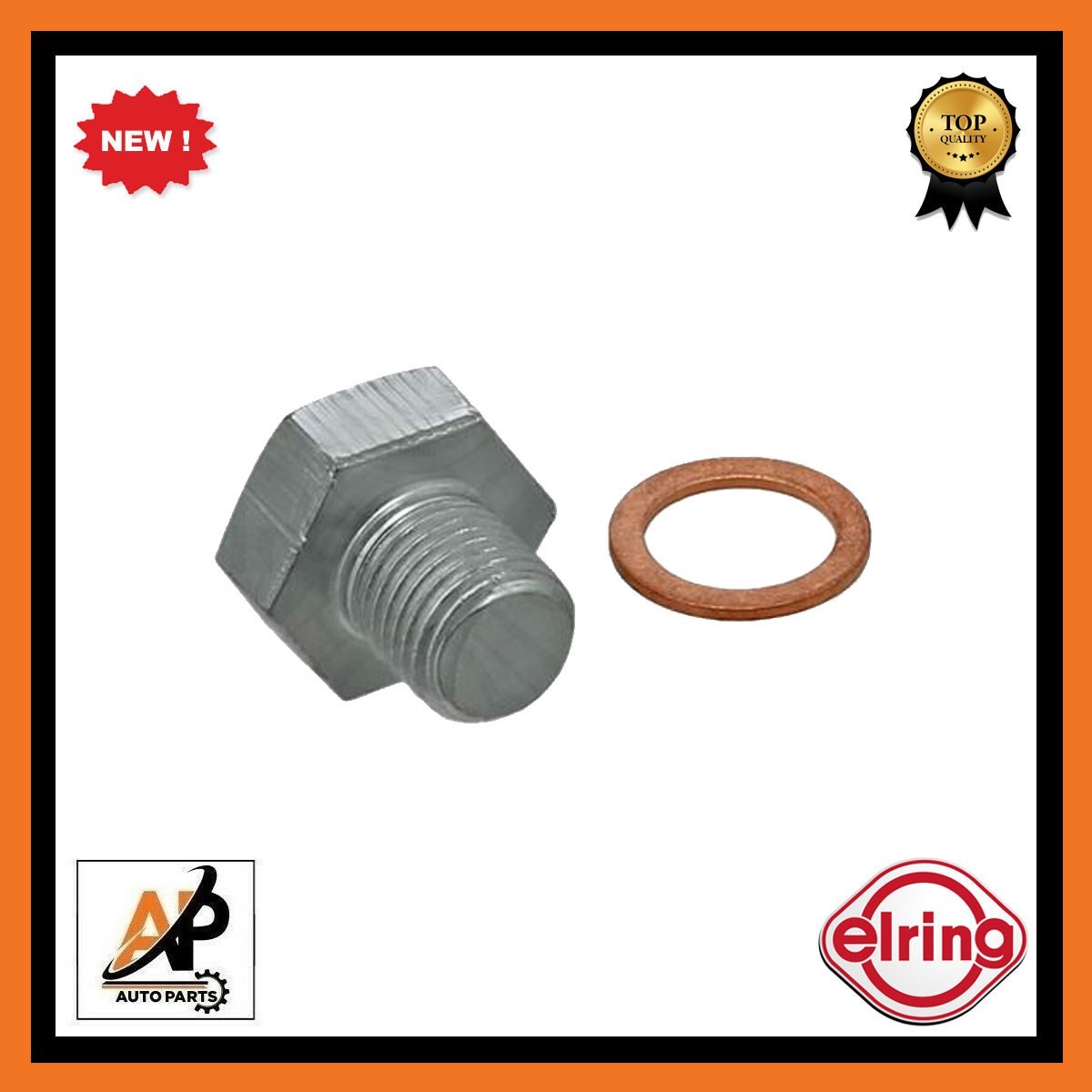 ELRING 877.990 Oil Sump Screw Plug For Opel 6VD1 (SOHC)